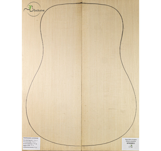 Table Épicéa Européen Nº 000055 Guitare Acoustique MB Exclusive