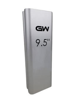 Bloc de ponçage en aluminium rayon 9,5"