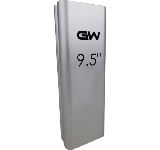 Bloc de ponçage en aluminium rayon 9,5"