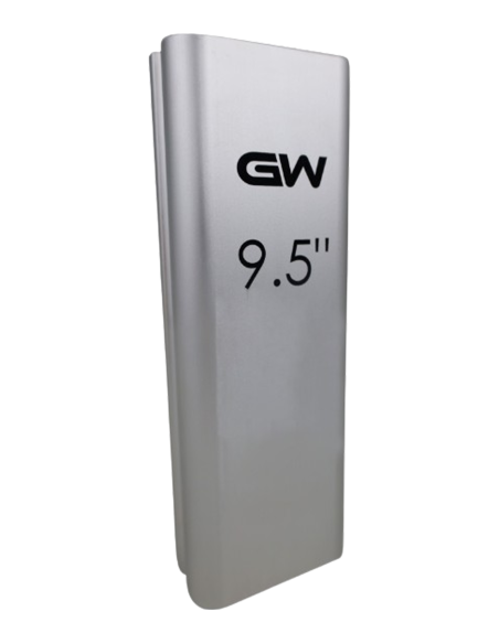 Bloc de ponçage en aluminium rayon 9,5"