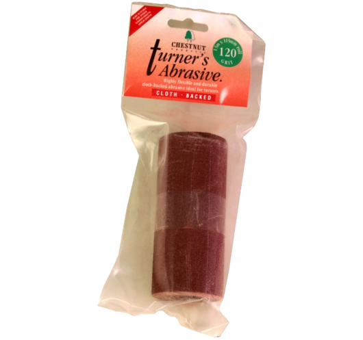 Cloth Sandpaper 120 Grit - Woodturning, 1.5 m Roll | Maderas Barber