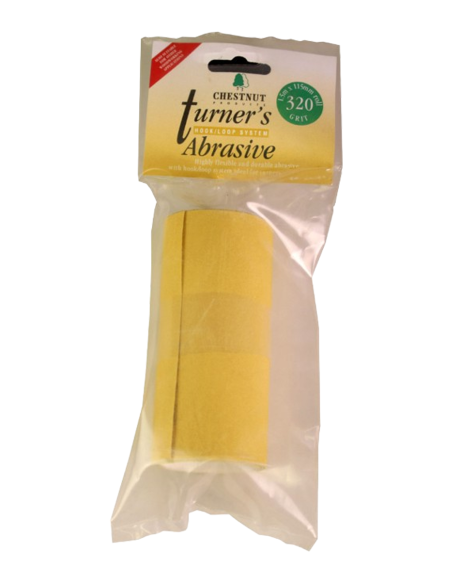 Papier de verre Velcro 320 - Tournage sur bois, rouleau de 1,5 m