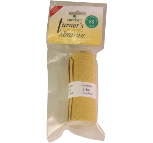 Velcro Sandpaper 80 Grit - Woodturning, 1.5 m Roll | Maderas Barber