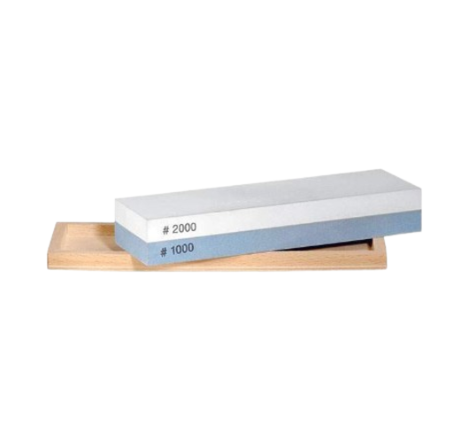 Pfeil Mixed Sharpening Stone in a wood showcase (1000/2000) | Maderas