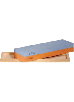 Piedra combinada de afilado al agua en caja de madera Pfeil
