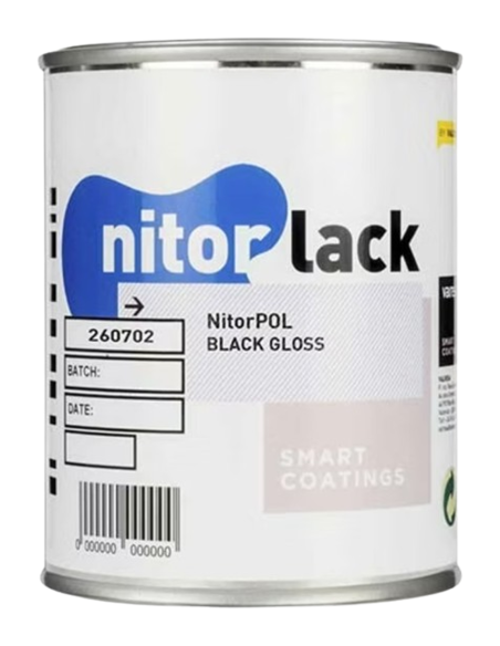 NITORLACK® BR Gloss Black (500ml) | Maderas Barber