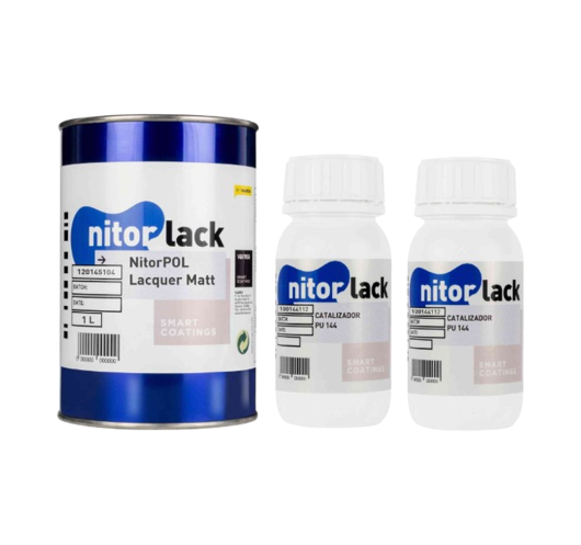 Matte Lacquer NITORPOL (1l) + 144 PU Hardener NITORLACK® (2x0,25l) |