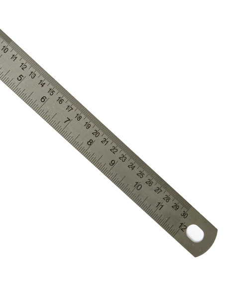 Metal Ruler Metrica 300 mm | Maderas Barber