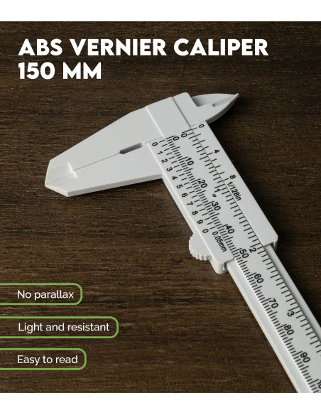 ABS Vernier Caliper Metrica 150 mm | Maderas Barber