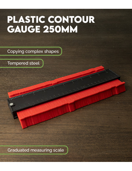 Plastic Contour Gauge Metrica 250 mm | Maderas Barber