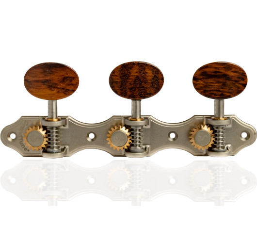 Clavijero Schaller GrandTune Classic Hauser Perla Satinado con Palometa Snakewood y Poste Blanco