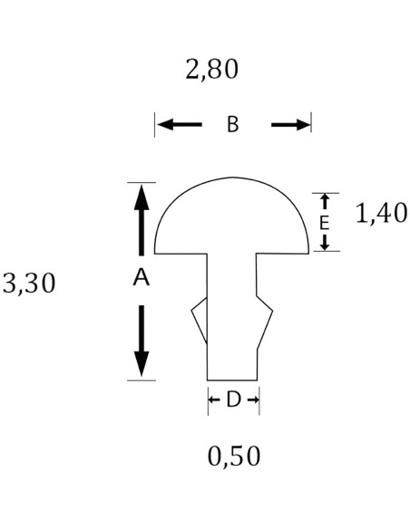 Set 6 Trastes SINTOMS 2,8mm