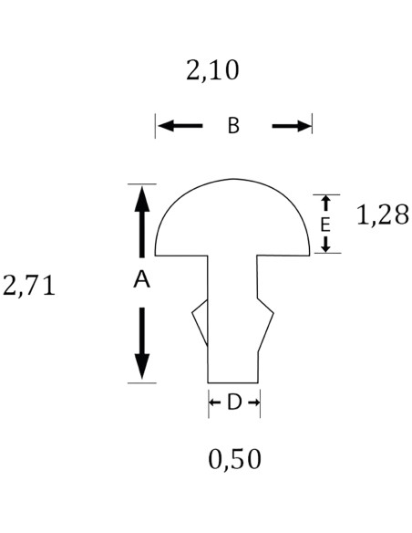 Set 6 Trastes SINTOMS 2,1mm extra duro