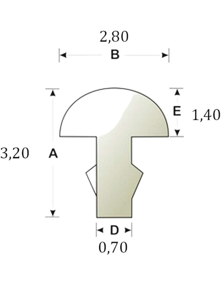 Set Trastes Sintoms Bronce 2,8 mm