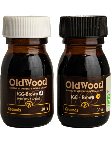 Fondo Color OldWood Italian Golden Brown A+B 30 ml | Maderas Barber