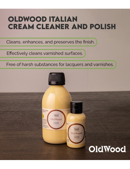 OldWood Italian Cream Cleaner and Polish | Maderas Barber