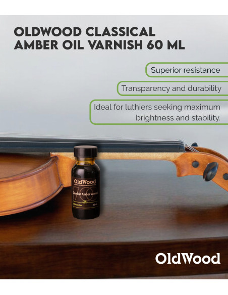 Vernis à l'huile OldWood Classical Amber 60 ml | Maderas Barber