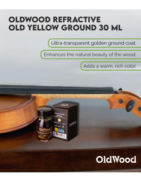 Fondo Refractivo al Aceite OldWood Amarillo Antiguo 30 ml | Maderas Barber