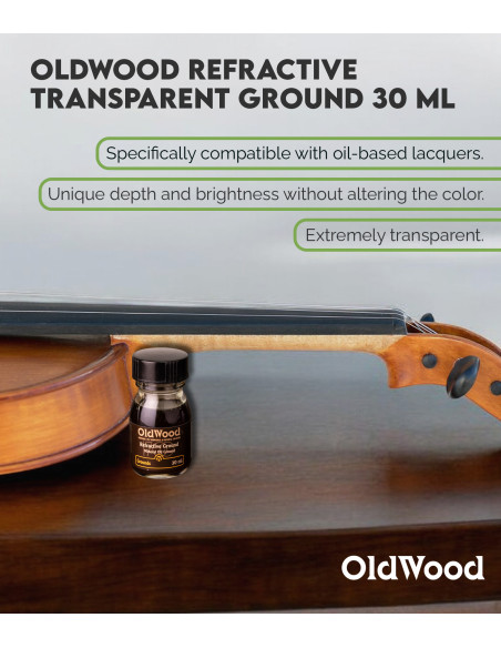 Fondo Refractivo al Aceite OldWood Transparente 30 ml | Maderas Barber