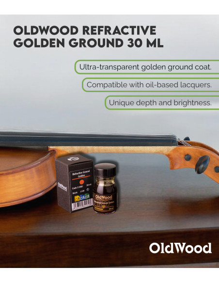 OldWood Refractive Golden Ground 30 ml | Maderas Barber