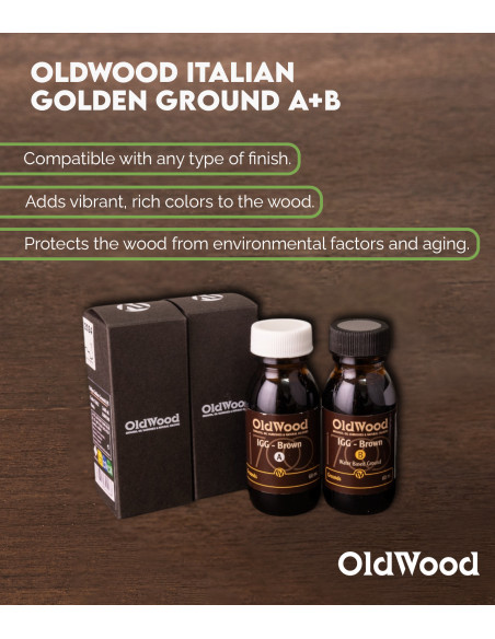 Fondo Color OldWood Italian Golden Brown A+B 30 ml | Maderas Barber
