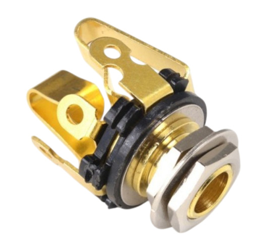 Jack Socket Gold Stereo JSBS professional