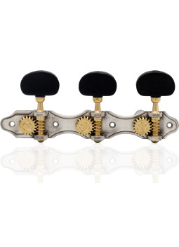 Aparicio Classical Guitar Machine Head Murcia Model Sterling Silver/Ebony
