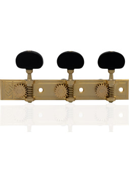 Aparicio Classical Guitar Machine Head Coruña Model 24K Matte Gold/Ebony