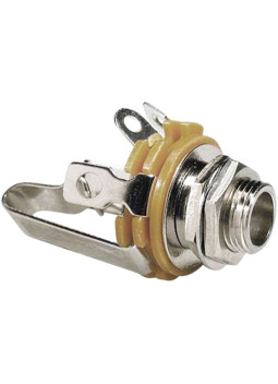 Connexion femelle pour jack avec chassis chrome
