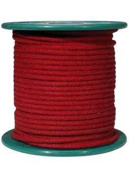 Cable 15 m recubierto en tela roja