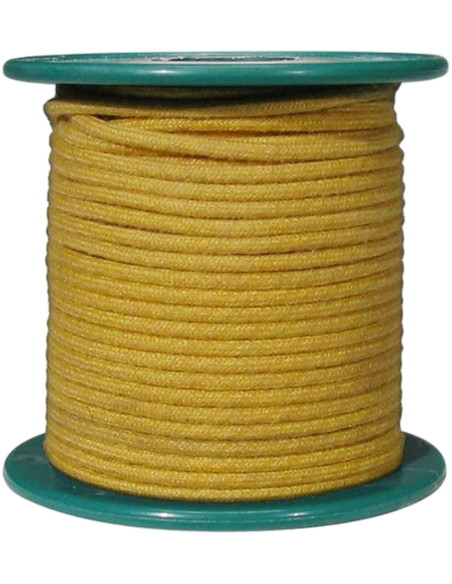 Cable 15 m recubierto en tela amarilla Boston®