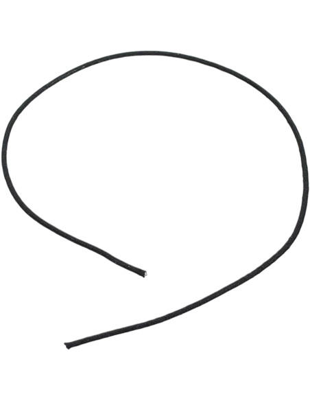 1-foot, black U.S.A. made waxed cotton braided push back wire Boston®