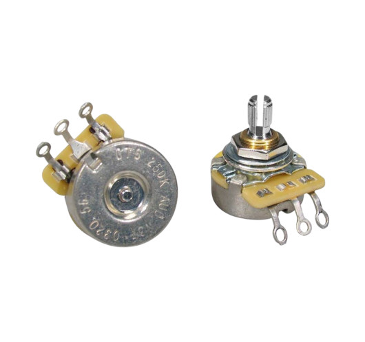 Potentiomètre audio CTS USA 250 K douille courte