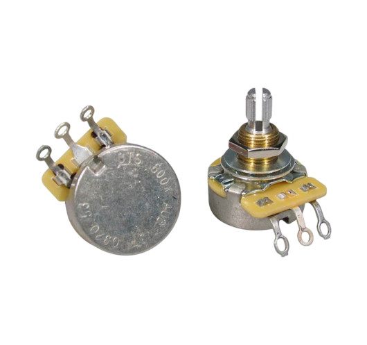 CTS U.S.A. standard bushing 500 K audio potentiometer | Maderas