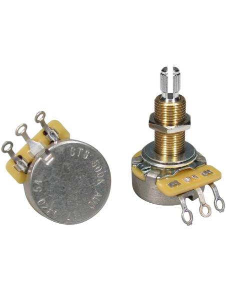 CTS 500 K Audio Pot Long Thread Knurled Shaft | Maderas Barber