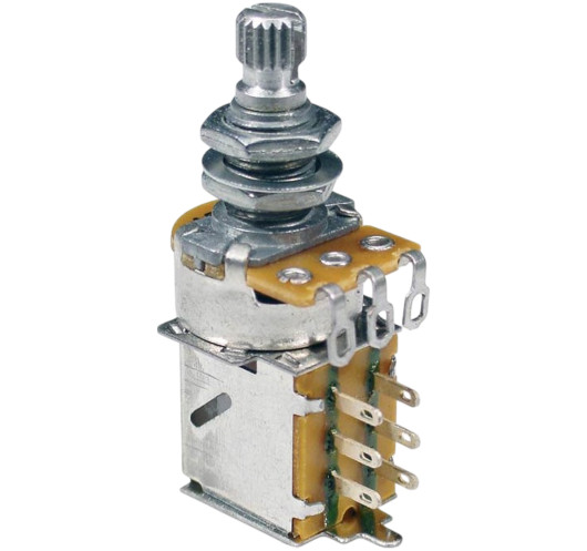 Ultra 500 K linear (tone) push-pull potentiometer | Maderas Barber