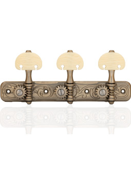 Clavijero Gotoh Guitarra Clásica Níquel con Palometa Color Marfil y Poste Aluminio 35AR510AM/KM-XN-XG