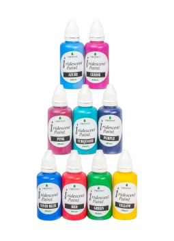 Lot de 9 peintures Irisées Chestnut (30 ml/pot)