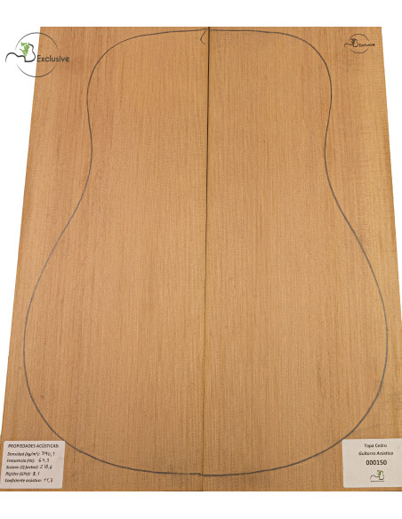 Table Cèdre Rouge Nº 000150 Guitare Acoustique MB Exclusive