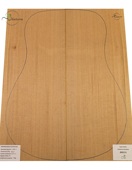 Red Cedar Acoustic Guitar Top MB Exclusive Nº 000151