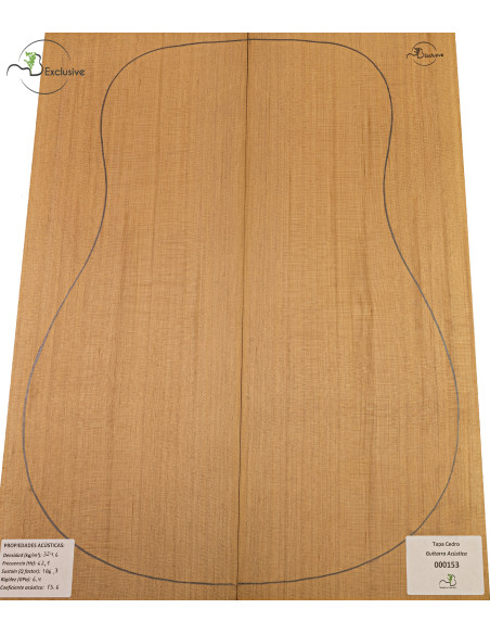 Table Cèdre Rouge Nº 000153 Guitare Acoustique MB Exclusive