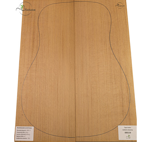 Red Cedar Acoustic Guitar Top MB Exclusive Nº 000154