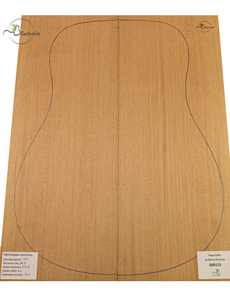 Red Cedar Acoustic Guitar Top MB Exclusive Nº 000155