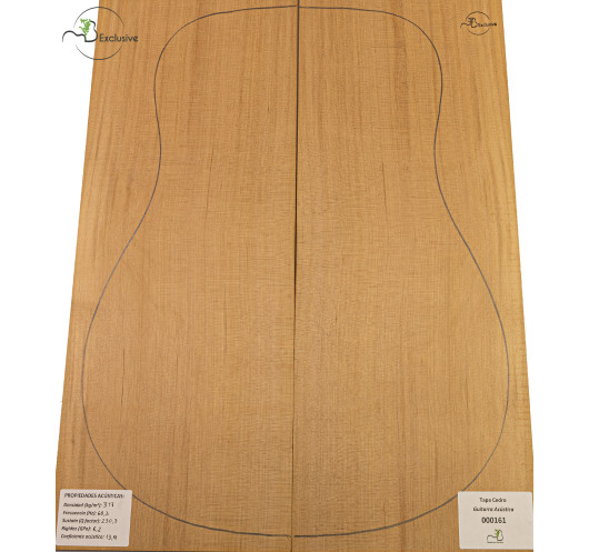 Red Cedar Acoustic Guitar Top MB Exclusive Nº 000161