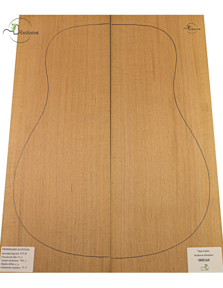 Tapa Cedro Rojo Nº 000164 Guitarra Acústica MB Exclusive | Maderas Barber