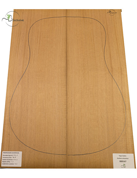 Tapa Cedro Rojo Nº 000167 Guitarra Acústica MB Exclusive | Maderas Barber