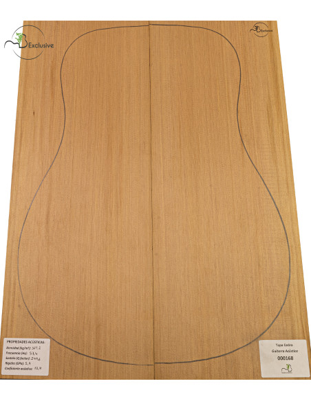 Tapa Cedro Rojo Nº 000168 Guitarra Acústica MB Exclusive | Maderas Barber