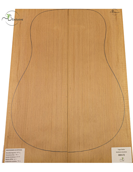 Table Cèdre Rouge Nº 000172 Guitare Acoustique MB Exclusive