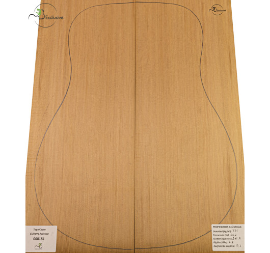 Table Cèdre Rouge Nº 000181 Guitare Acoustique MB Exclusive