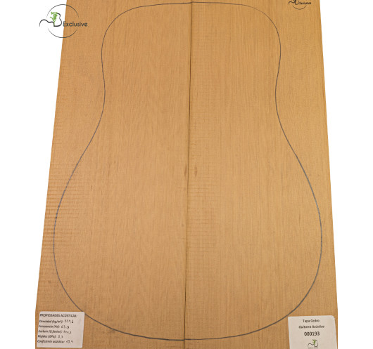 Tapa Cedro Rojo Nº 000193 Guitarra Acústica MB Exclusive | Maderas Barber